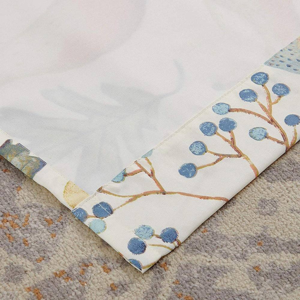 Alt View 1. Barefoot Bungalow - Barefoot Bungalow Willow 2 Panel And 2 Tie Back with 3" Rod Pocket Window Curtain42x84", Multi - Multi.