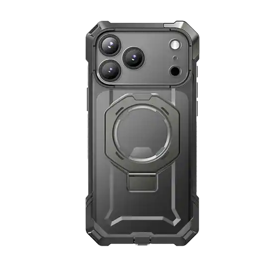 SUPCASE Heavy Duty Rugged Magnetic Stand Case For 2025 IPhone 16e (6.1) – Black, Military-Grade Protection