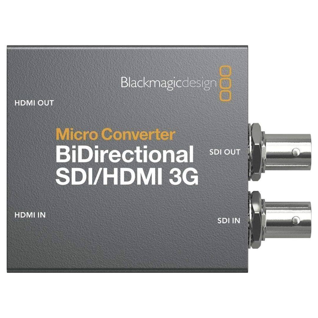 Blackmagicdesign  
Micro Converter  
BiDirectional SDI/HDMI 3G  
HDMI OUT  
SDI OUT  
HDMI IN  
SDI IN