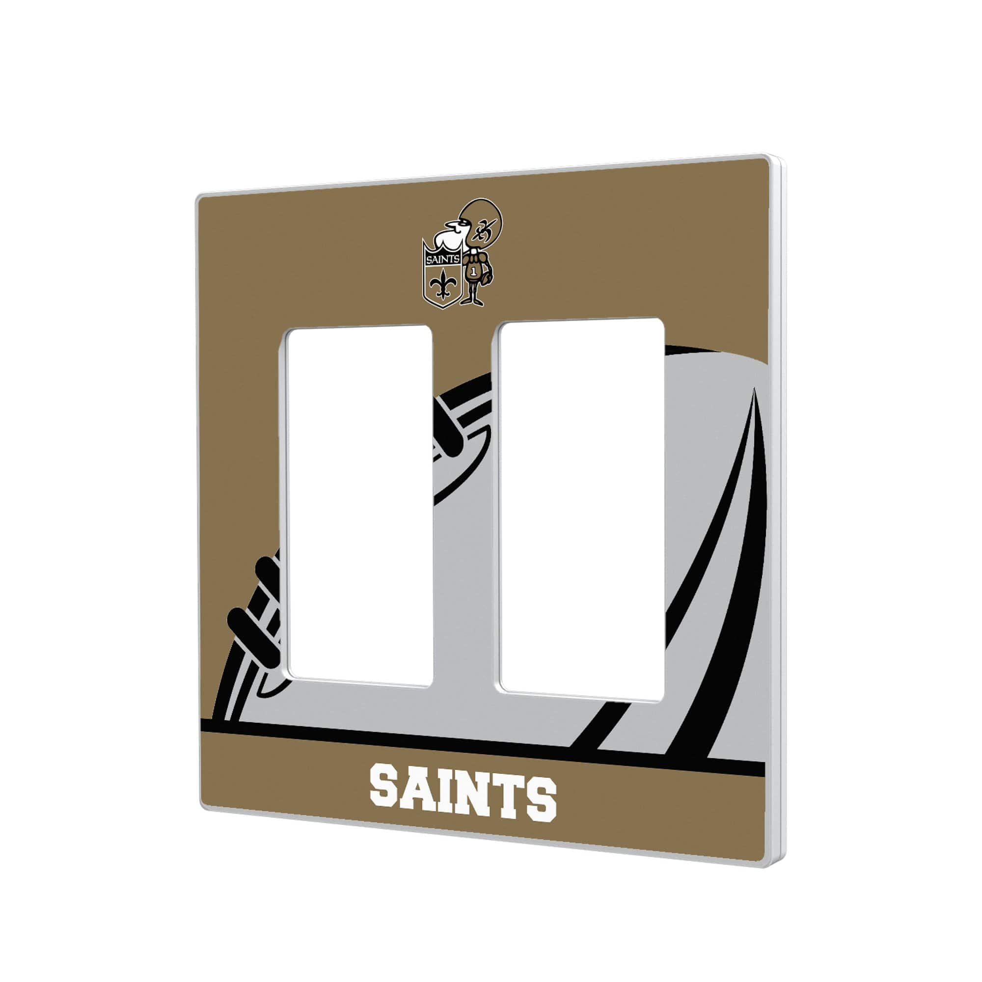 Keyscaper - New Orleans Saints Passtime Design Double Rocker Lightswitch Plate - Multicolor price history on PriceWatchPro