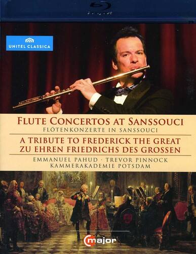 Front. Emmanuel Pahud - Flute Concertos at Sanssouci   - BLU-RAY.