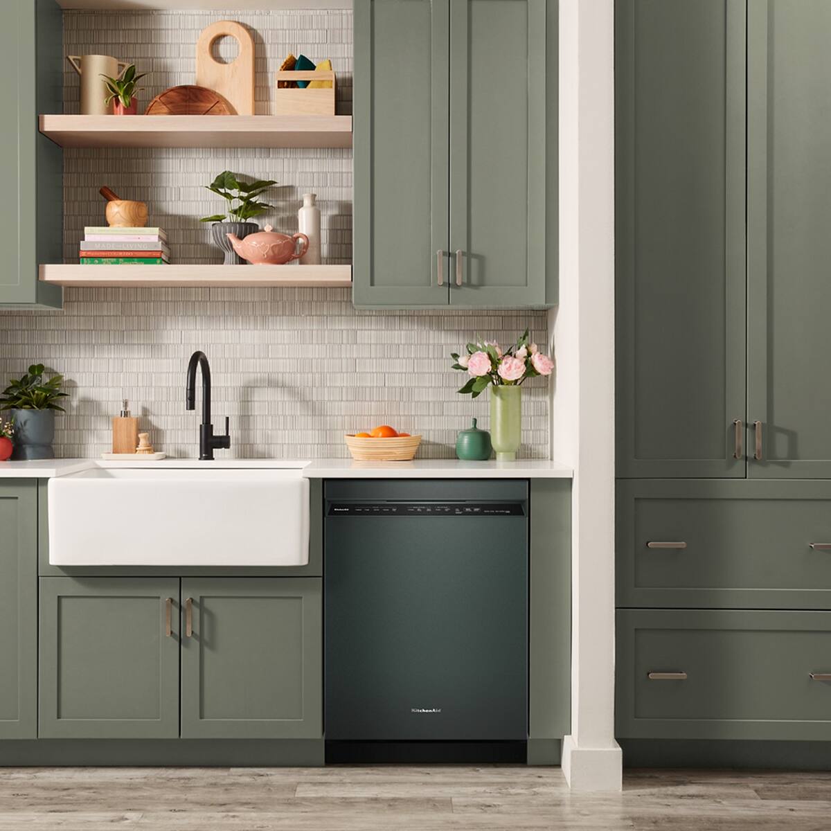 Back. KitchenAid - 24" Front Control Built-In Stainless Steel Tub Dishwasher with Third Level Jet Rack and 41 dBA - Juniper.