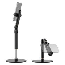 Neewer - Basics Phone Stand with Weighted Metal Base, Adjustable Clamp, ST006 - Black