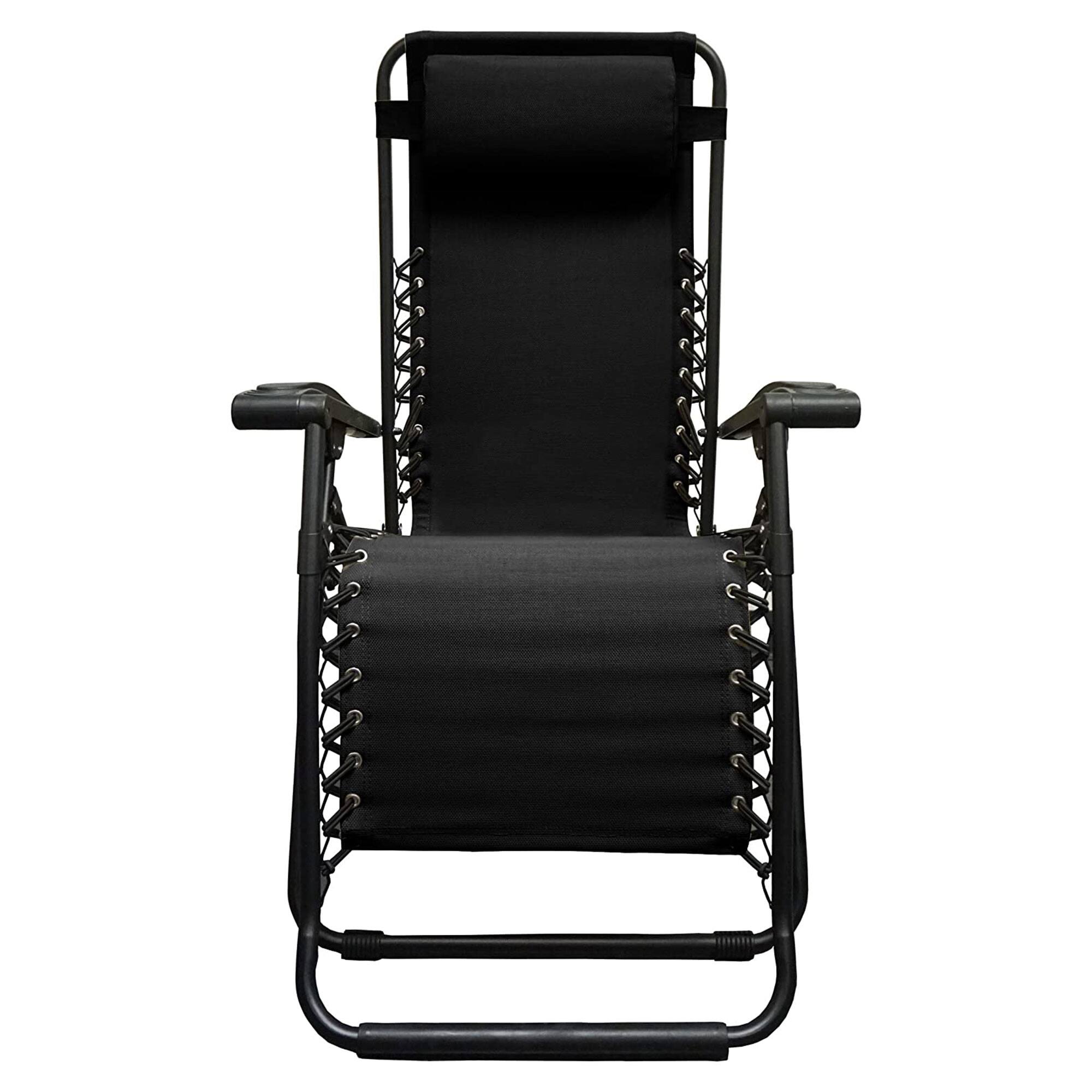 Alt View 8. Caravan Sports - Caravan Sports Zero Gravity Outdoor Folding Camping Patio Lounge Chair, Black - Black.