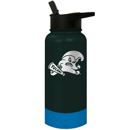 Front. Great American Products - Tulane Green Wave 32oz. Logo Thirst Hydration Water Bottle - Multicolor.