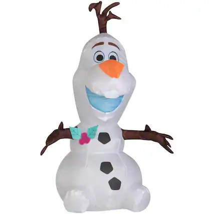 Front. Gemmy - Gemmy Airdorable White Frozen Inflatable 2 ft. - Multicolored.