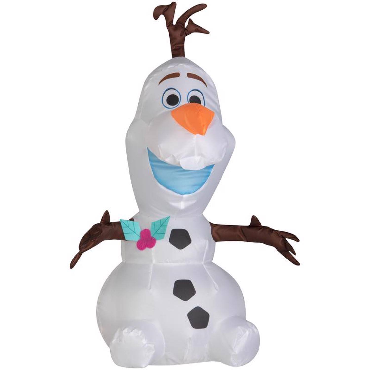 Front. Gemmy - Gemmy Airdorable White Frozen Inflatable 2 ft. - Multicolored.