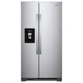 Whirlpool - 36 in. Wide 25 cu. ft. Side-by-Side Refrigerator - Fingerprint-Resistant Stainless Finish
