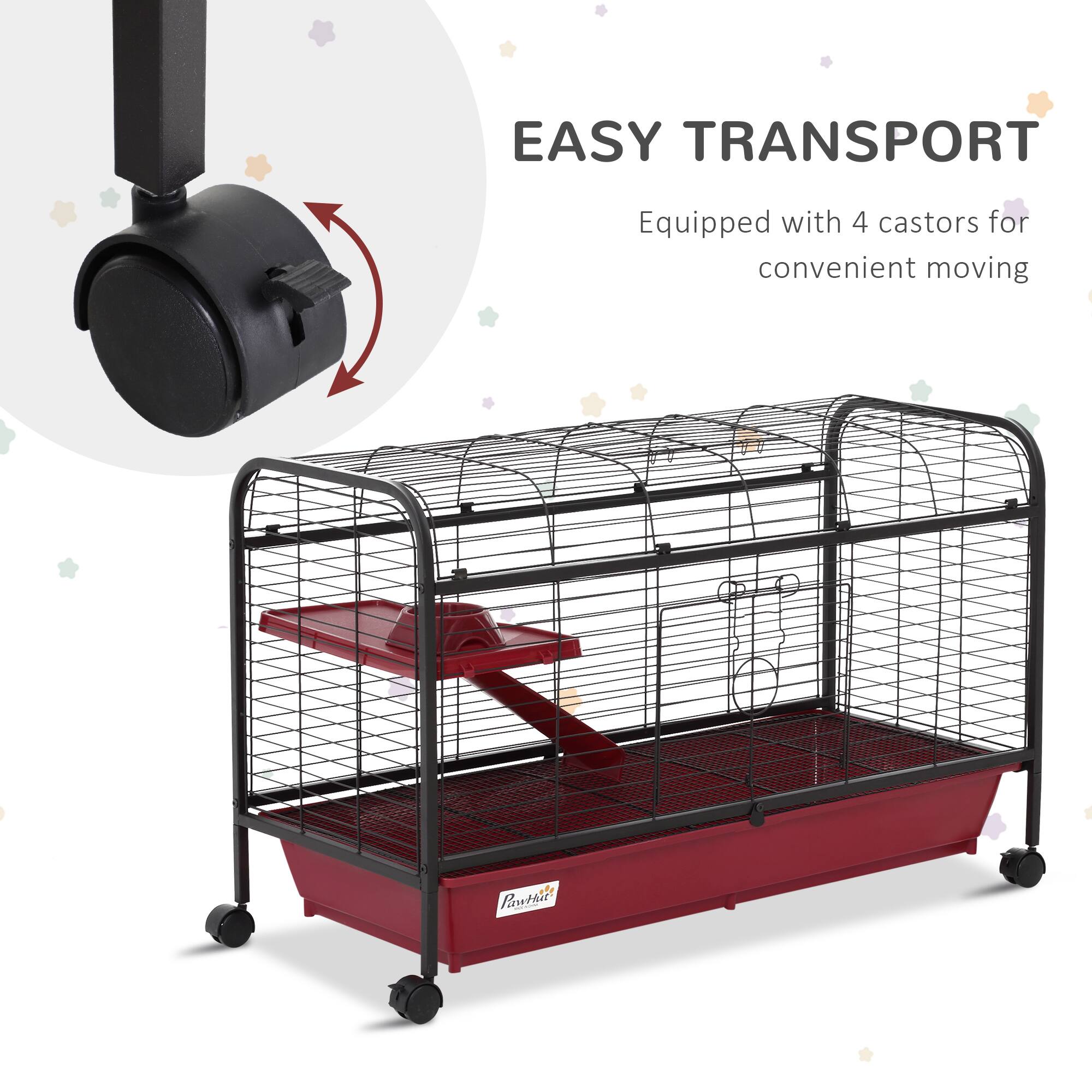 EASY TRANSPORT  
Equipped with 4 castors for convenient moving