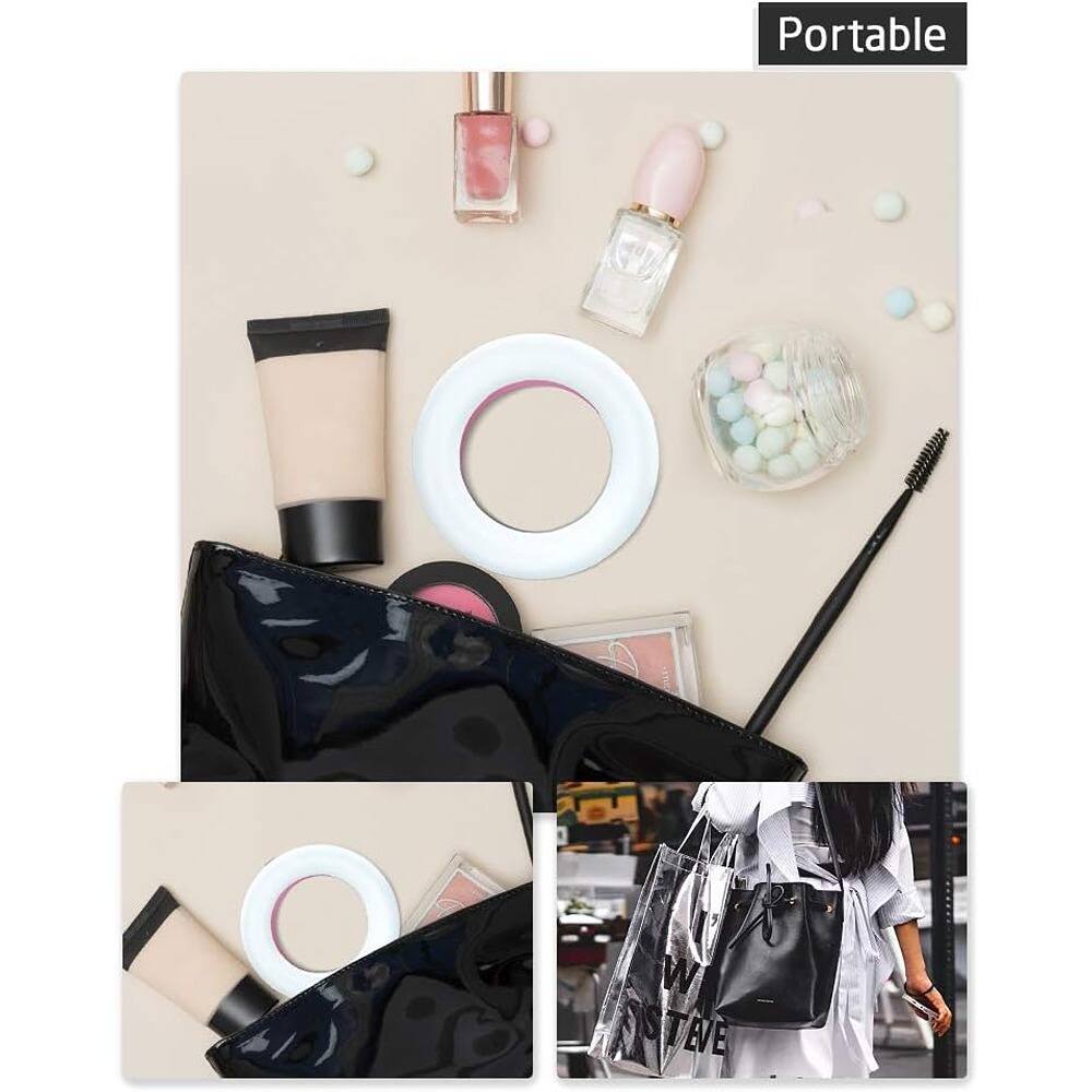 Alt View 2. Schertz - Rechargeable Clip-On Selfie Ring Light – 40 LED Portable Fill Light.