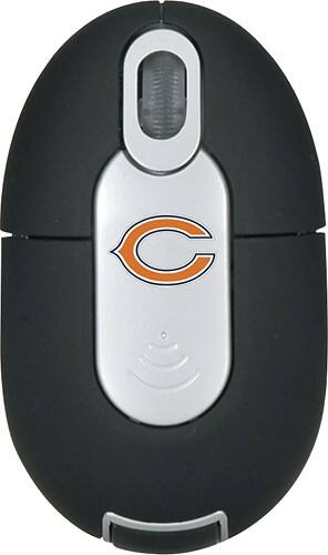 Front Standard. Tribeca - Chicago Bears Mini Wireless Optical Mouse - Silver/Black.