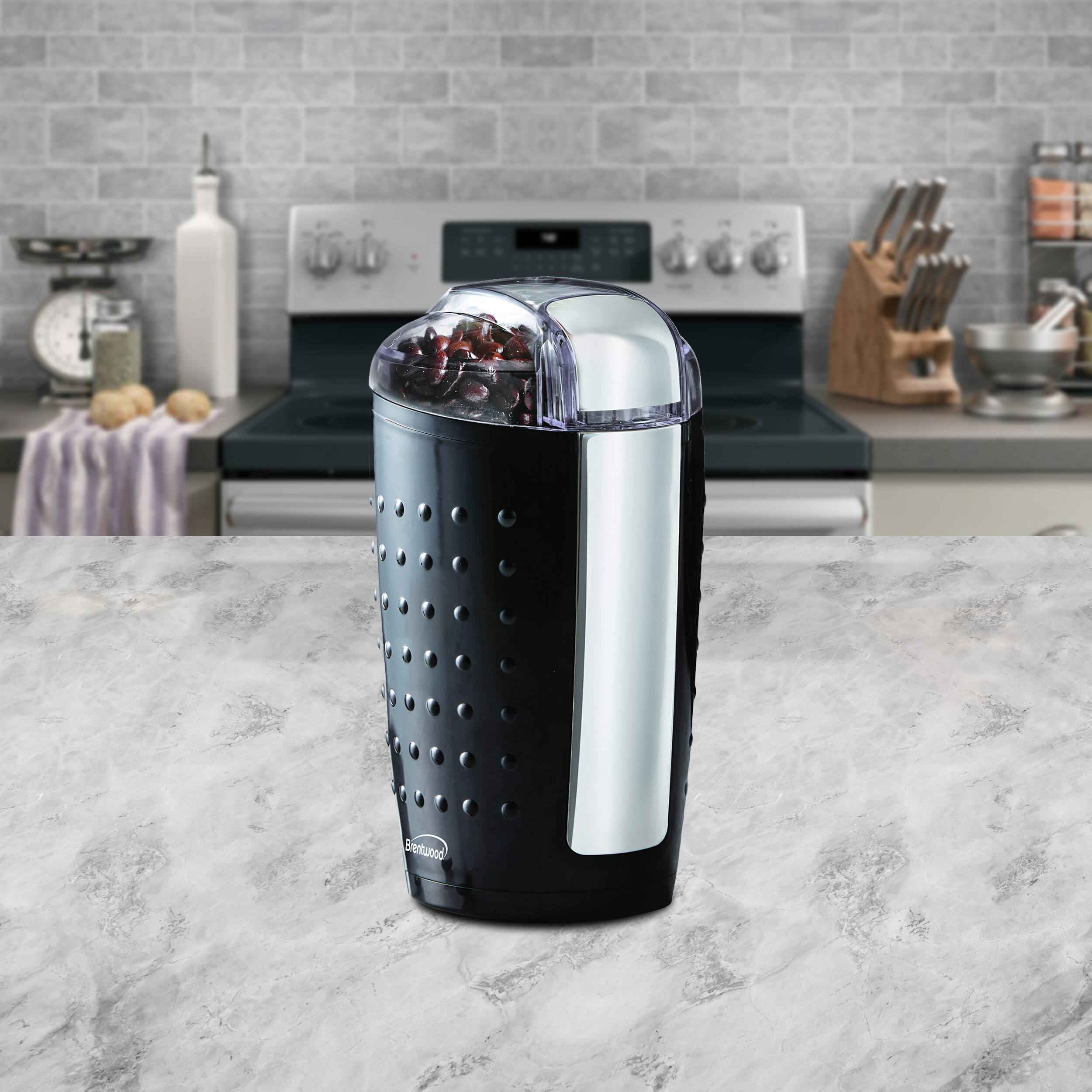 Alt View 2. Brentwood - Brentwood 150W Coffee Grinder in Black - Black.