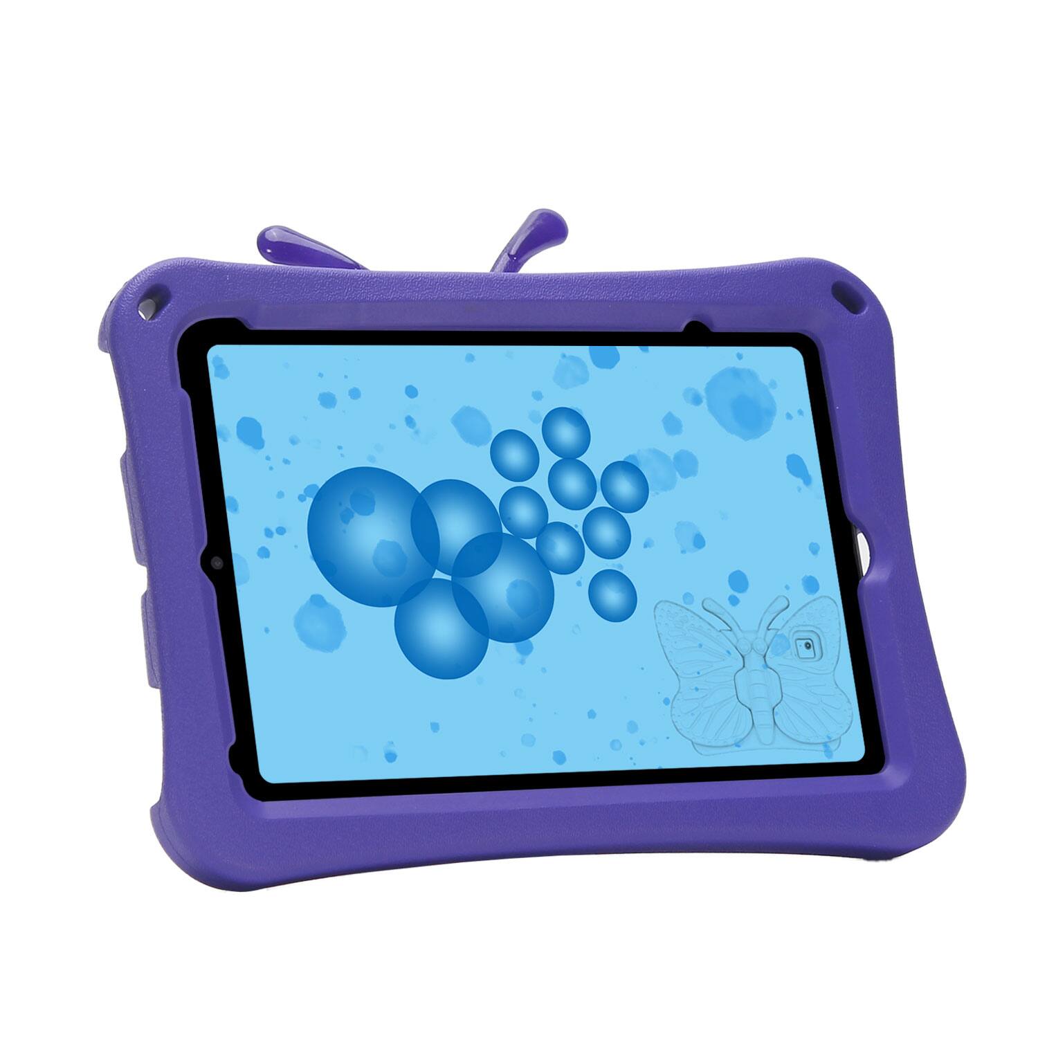 Alt View 1. Dteck - Kids Butterfly Case for Apple iPad mini (A17 Pro) 2024 & iPad mini 6th/5th/4th Gen,3D Cartoon EVA Shockproof Stand Cover - Purple.