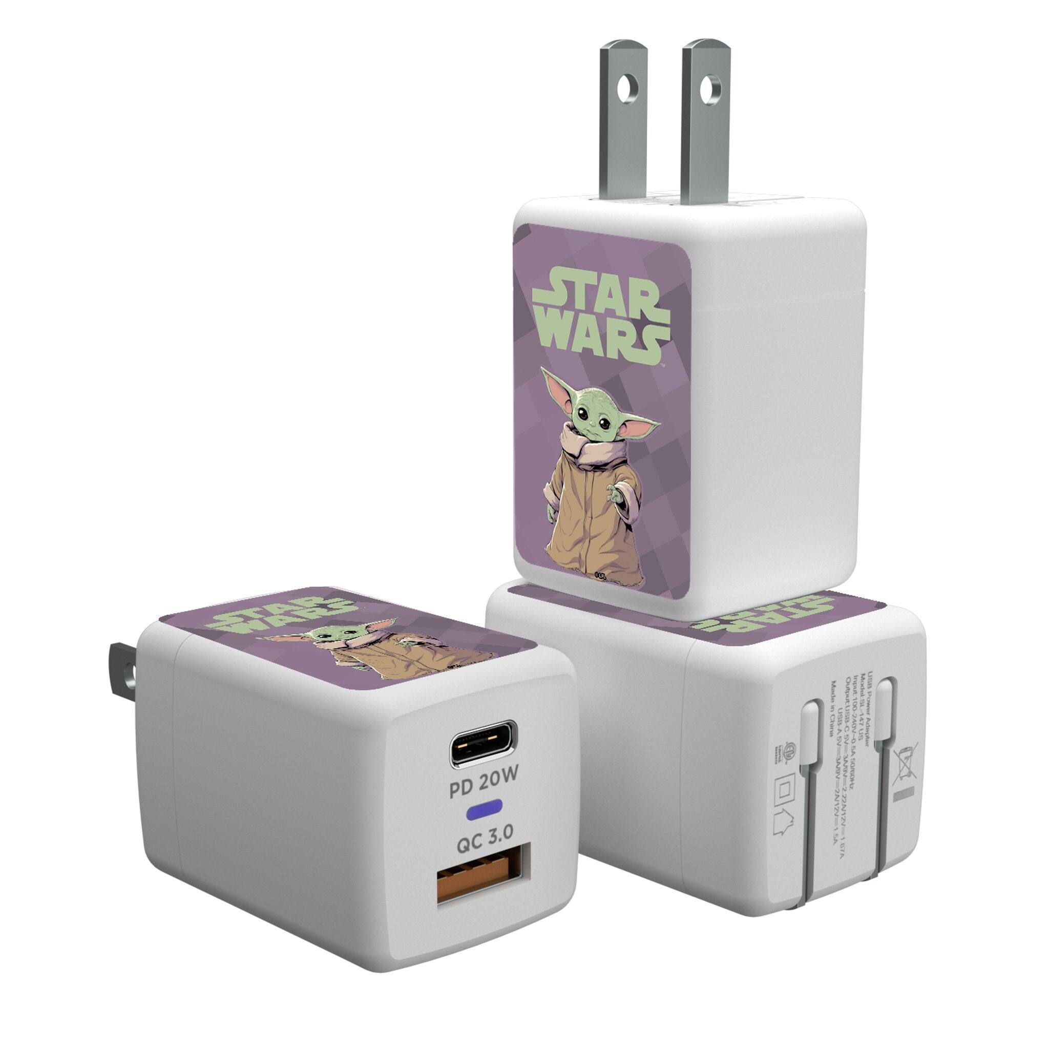 Keyscaper - Star Wars: The Mandalorian Color Block USB A/C Charger - Grogu