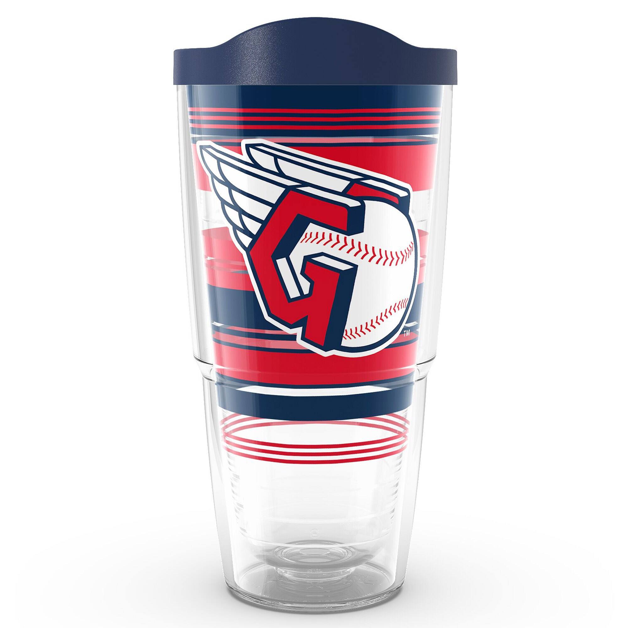 Front. Tervis - Cleveland Guardians 24oz. Hype Stripe Classic Tumbler - Multicolor.