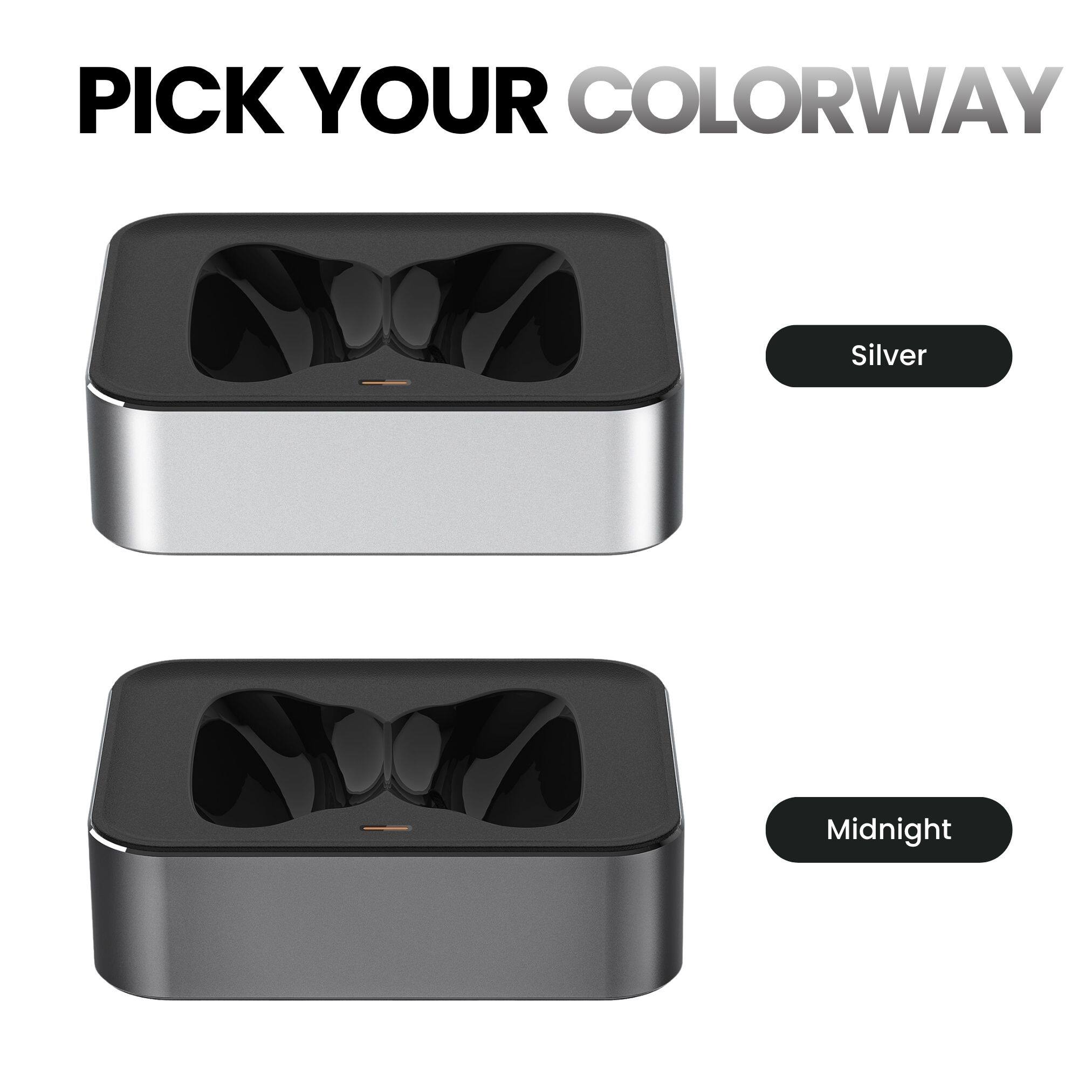 Alt View 4. Ultra Supply Co - Wireless Charging Dock for AirPods Max - Space Gray.