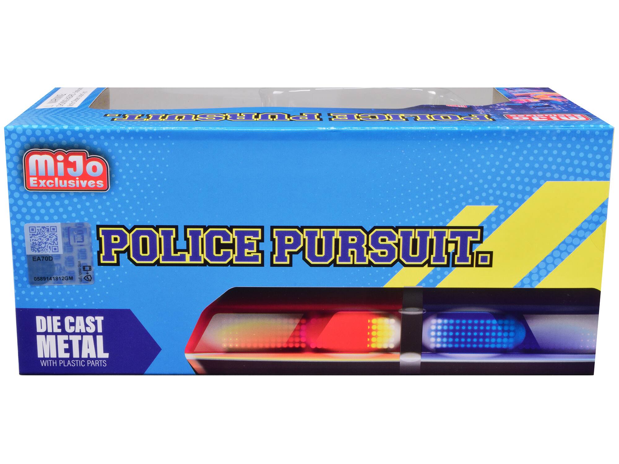 miJo Exclusives POLICE PURSUIT. EA70D 0589141812GM DIE CAST METAL WITH PLASTIC PARTS