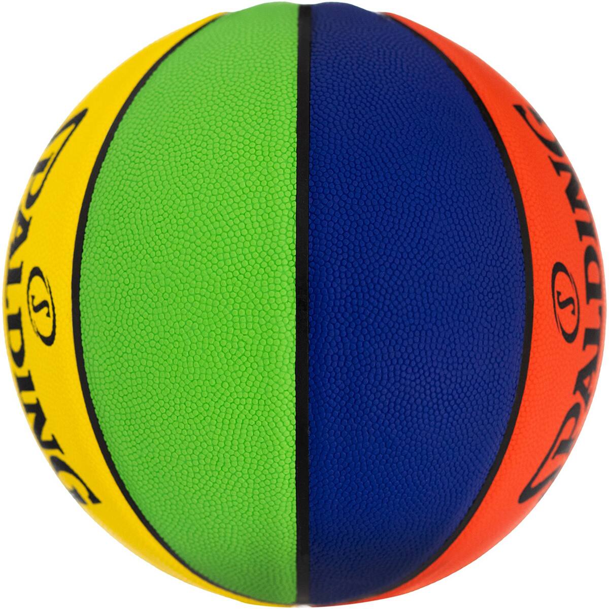 Alt View 2. Spalding - Spalding Youth Rookie Gear Soft Grip Indoor/Outdoor Basketball - Multicolor - Multicolor.