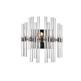 CWI Lighting - Miroir 2 Light Wall Light With Finish - Polished Nickel
