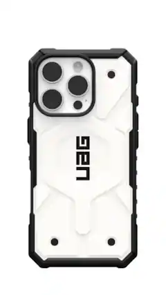 Front. UAG - Pathfinder Case with Magsafe for Apple iPhone 16 Pro - White.
