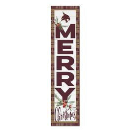Jardine - Texas State Bobcats 12'' x 48'' Outdoor Merry Christmas Leaner - White