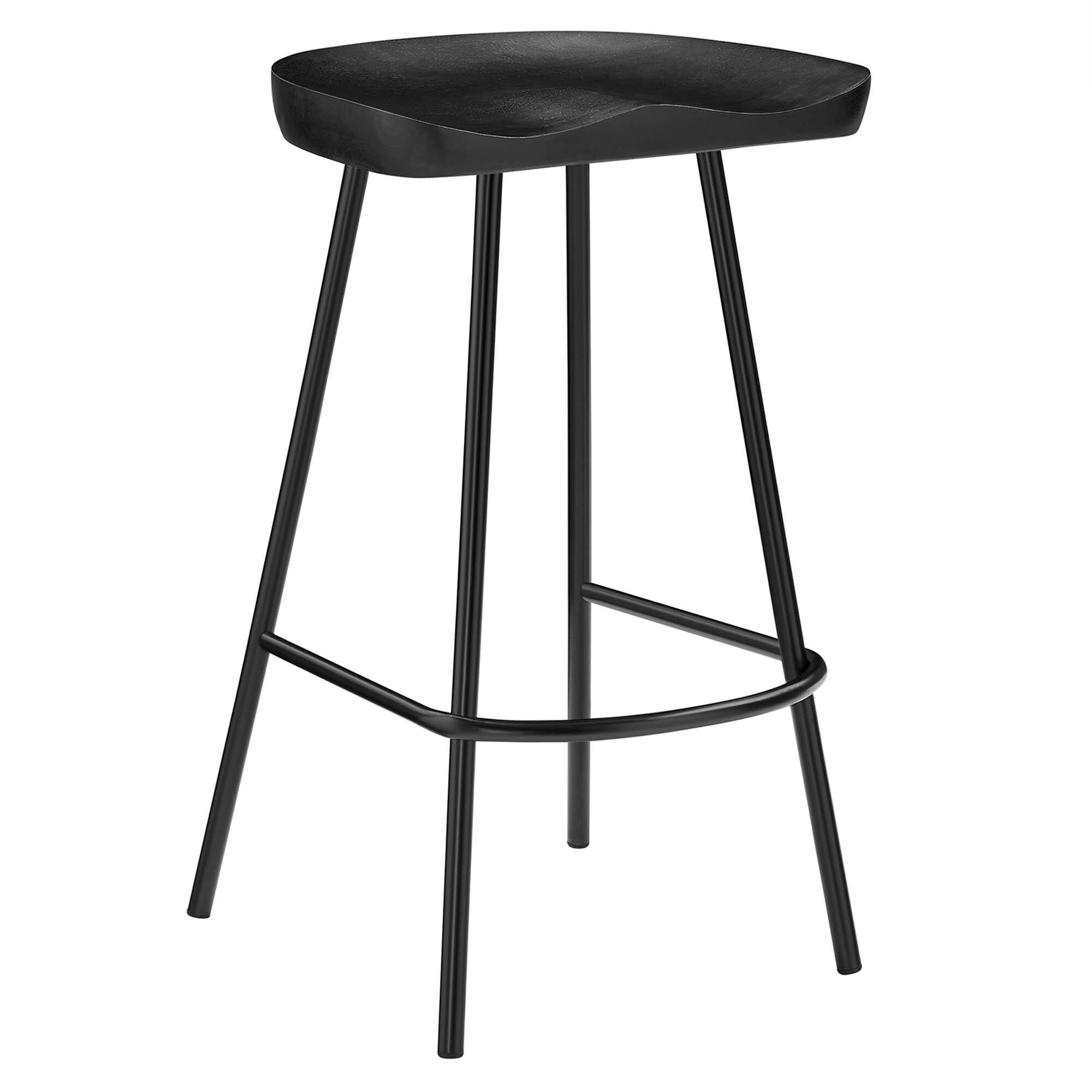 Back. Modway - Concord Backless Wood Counter Stools Set of 2 by Modway - 0.