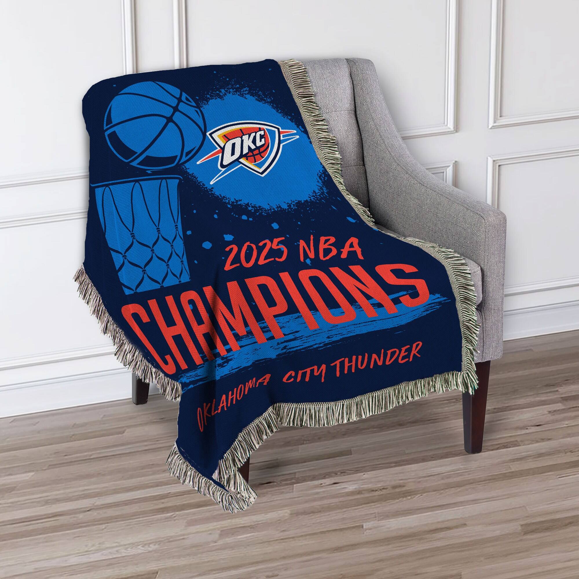 OKC  
2025 NBA CHAMPIONS  
OKLAHOMA CITY THUNDER