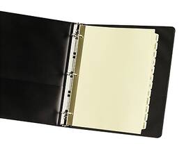 Avery - Pre-Printed Paper Dividers with Laminated Tabs, Jan-Dec Tabs, Gold Reinforced - Buff