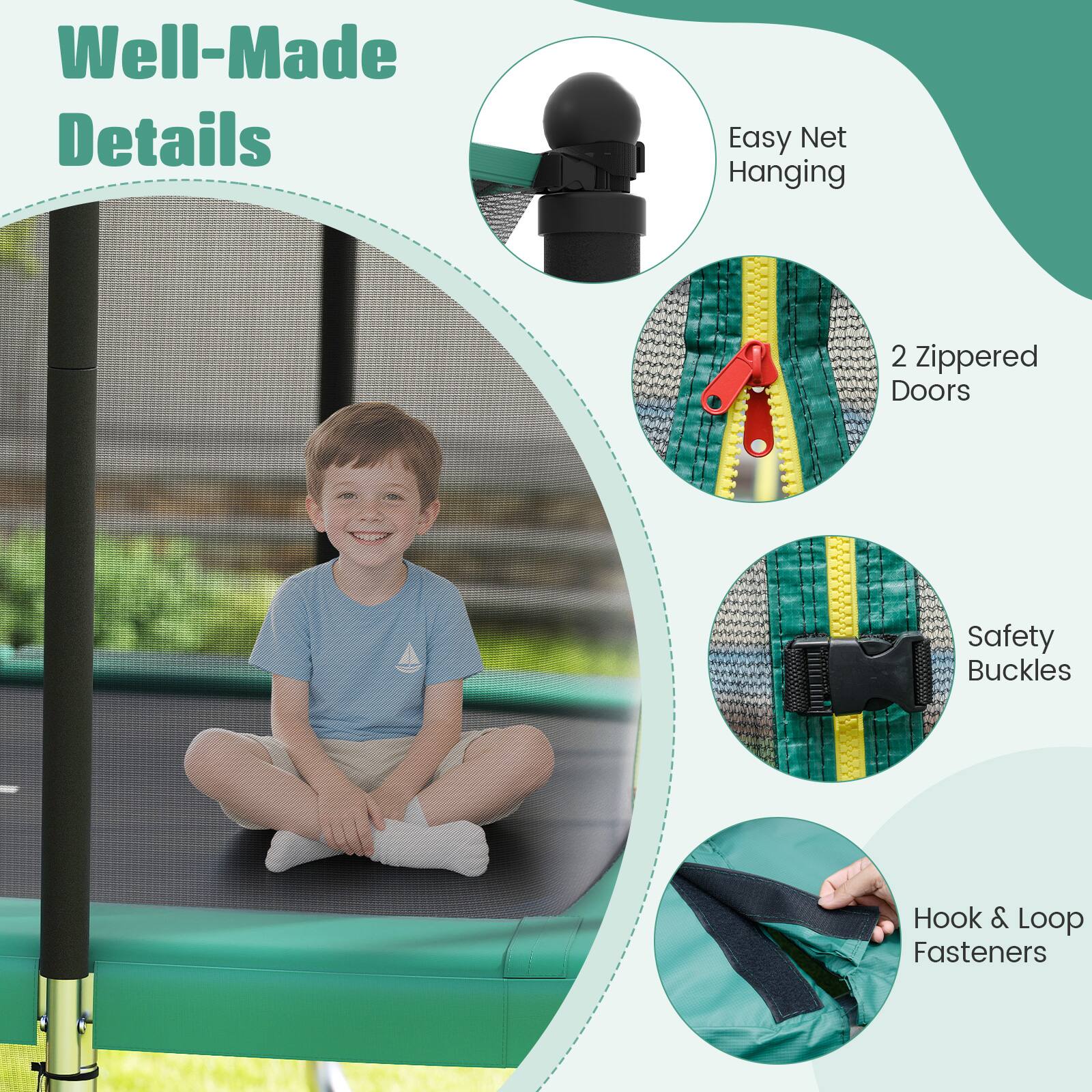 Well-Made Details

- Easy Net Hanging
- 2 Zippered Doors
- Safety Buckles
- Hook & Loop Fasteners