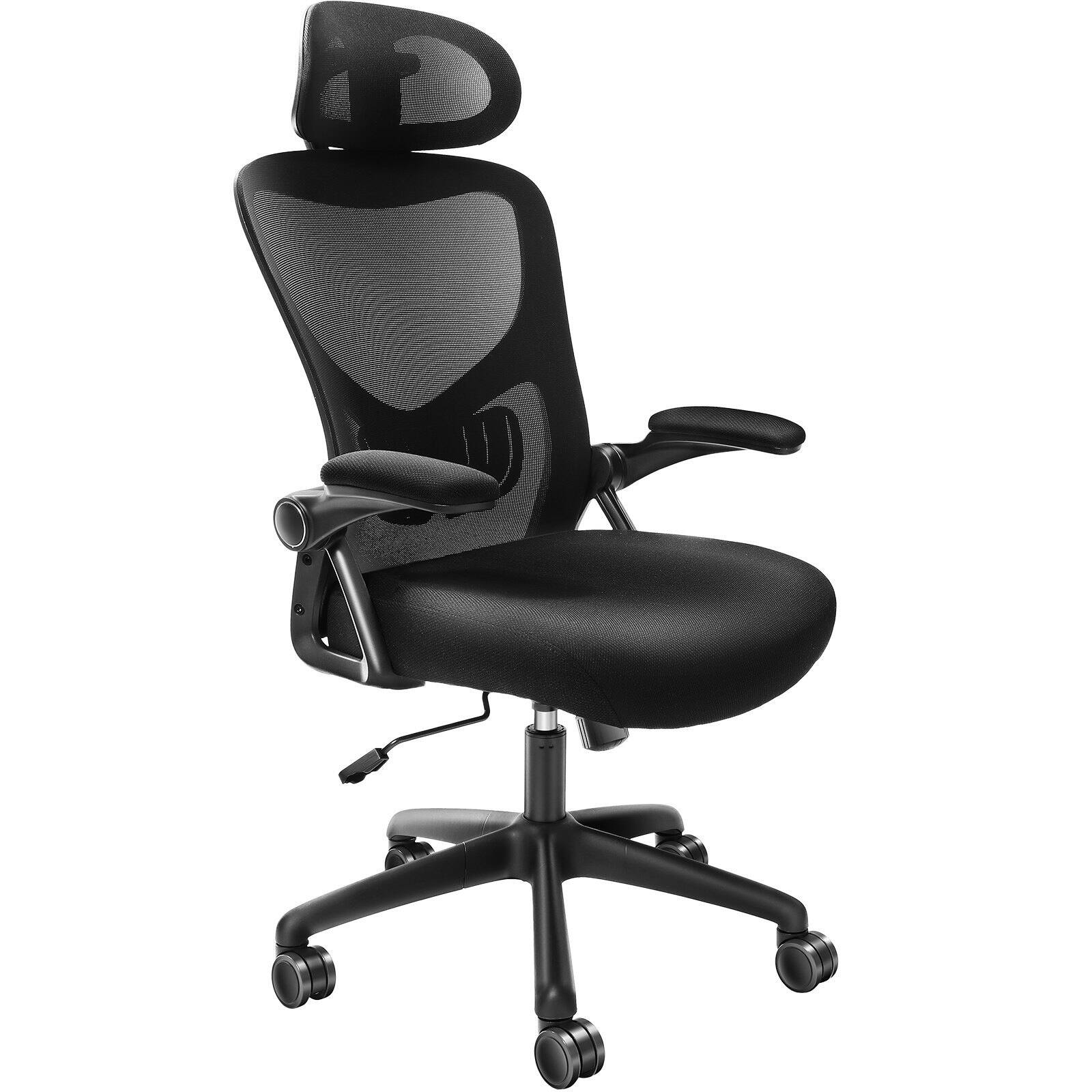 Front. Spaco - Spaco Executive Office Ergonomic Chair, High Back with Adjustable Lumbar Support and Headrest, for Home and Office - Natural.