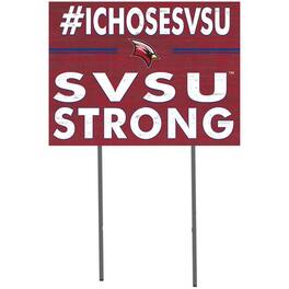 Jardine - Saginaw Valley State Cardinals 18" x 24" Yard Sign - Red