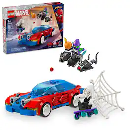 LEGO - Marvel Spider-Man Race Car & Venom Green Goblin Building Toy 76279