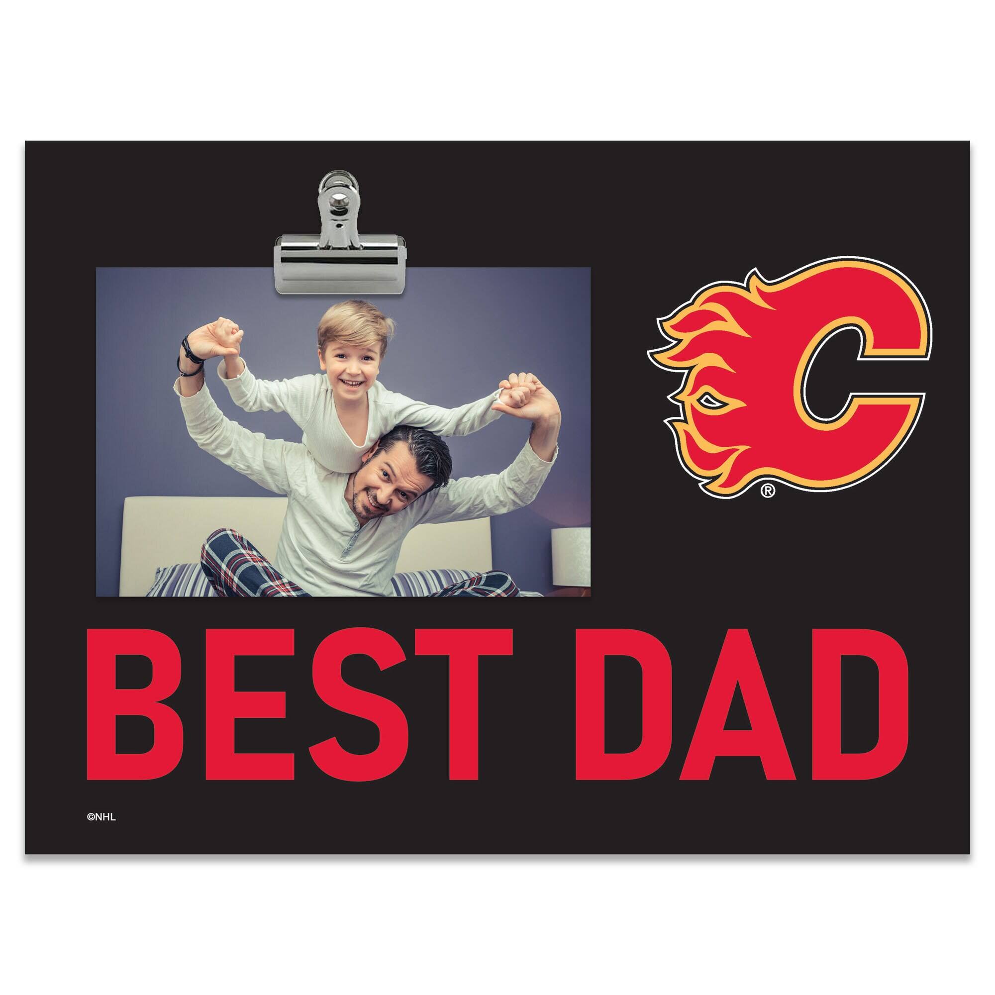 "Fan Creations - Calgary Flames 8"" x 10.5"" Briteline Best Dad Clip Frame - Multicolor" price history on PriceWatchPro
