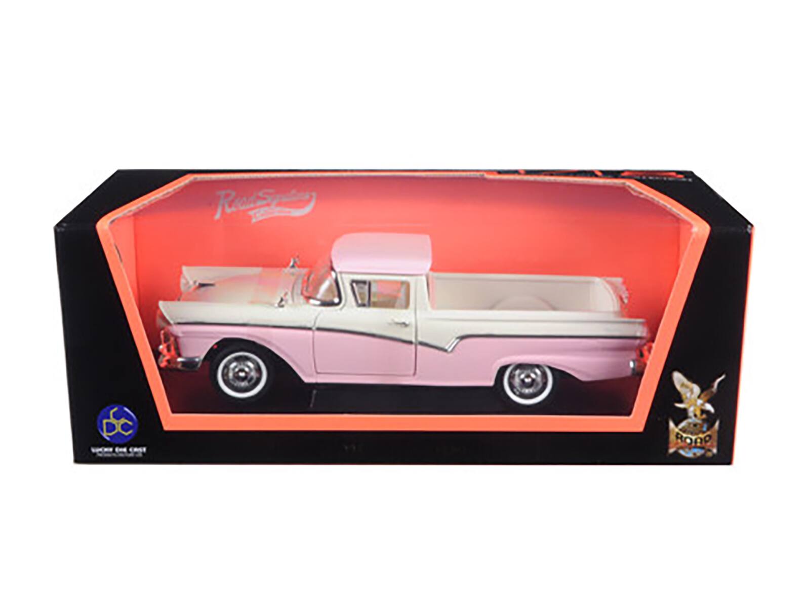 1957 Ford Ranchero Pickup Truck Pink 1/18 Diecast Model by Road ...