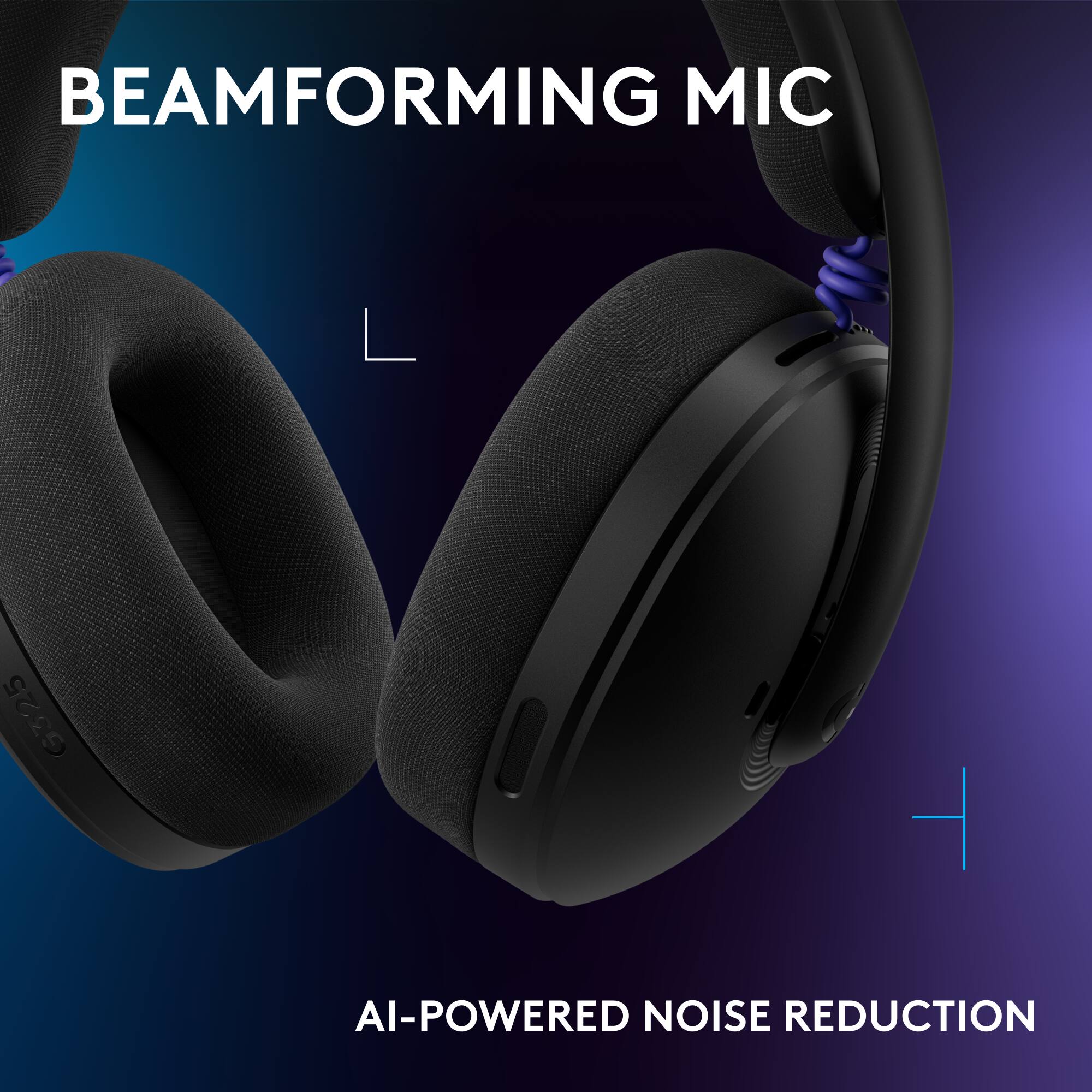 BEAMFORMING MIC  
AI-POWERED NOISE REDUCTION