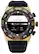 Back. Citizen - CZ Smart 44mm Unisex IP Stainless Hybrid Sport Smartwatch with Silicone Strap - Gold.