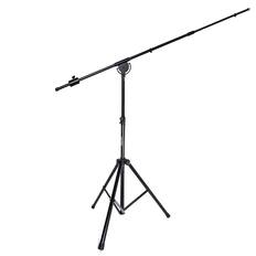 Front. Lyxpro - 93" Microphone Stand & 76” Arm Boom Stand with Foldable Tripod Legs & Counterweight - Black.