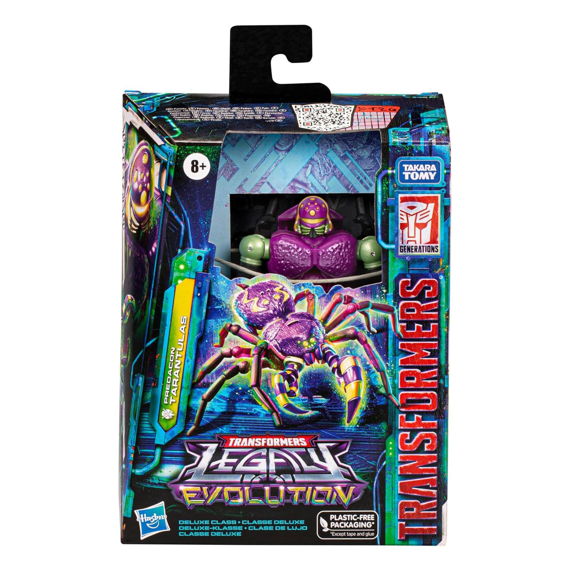 T20 8+ TAKARA TOMY GENERATIONS ERS PREDACON TARANTULAS Hasbro DELUXE CLASS TRANSFORMERS - EVOLUTION DELUXE CLASS - CLASSE DELUXE DE LUJO PLASTIC-FREE Except PACKAGING
