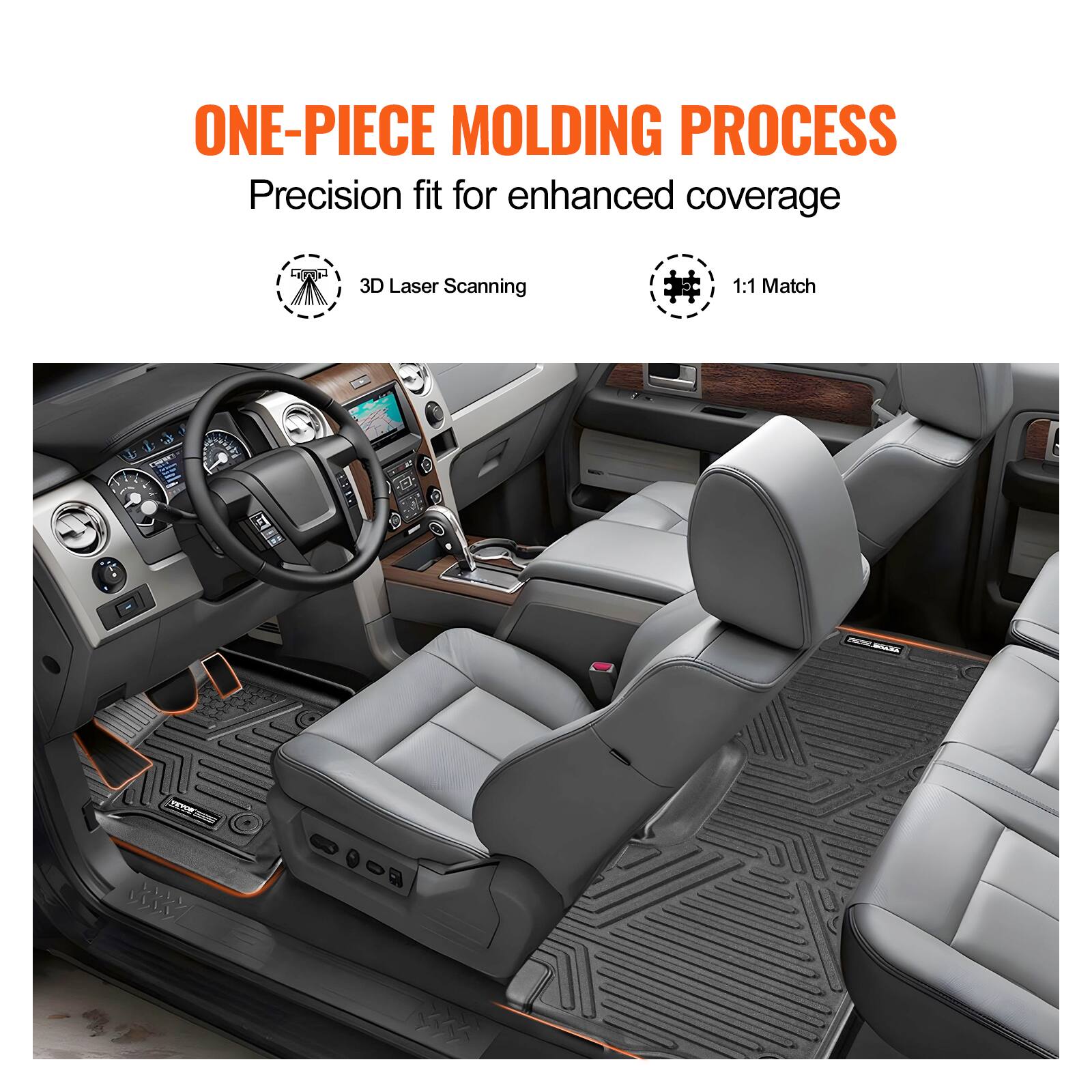 ONE-PIECE MOLDING PROCESS  
Precision fit for enhanced coverage  

3D Laser Scanning  
1:1 Match