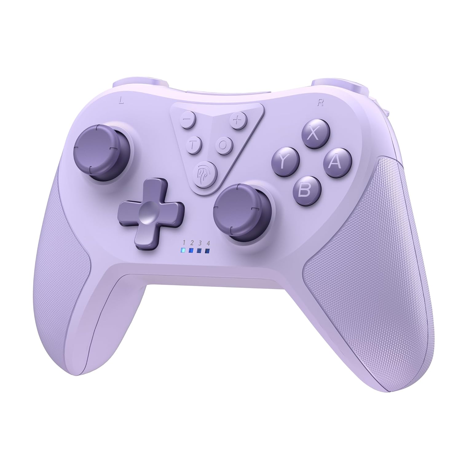 Rossetta - T37 Wireless Pro Controller for Switch/Lite/OLED - Adjustable Dual Turbo Vibration, Ergonomic Grip - Purple