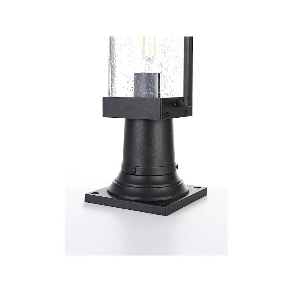 Alt View 1. Elegant Lighting - Tioga 7 inch Outdoor Pendant in Black - Black.