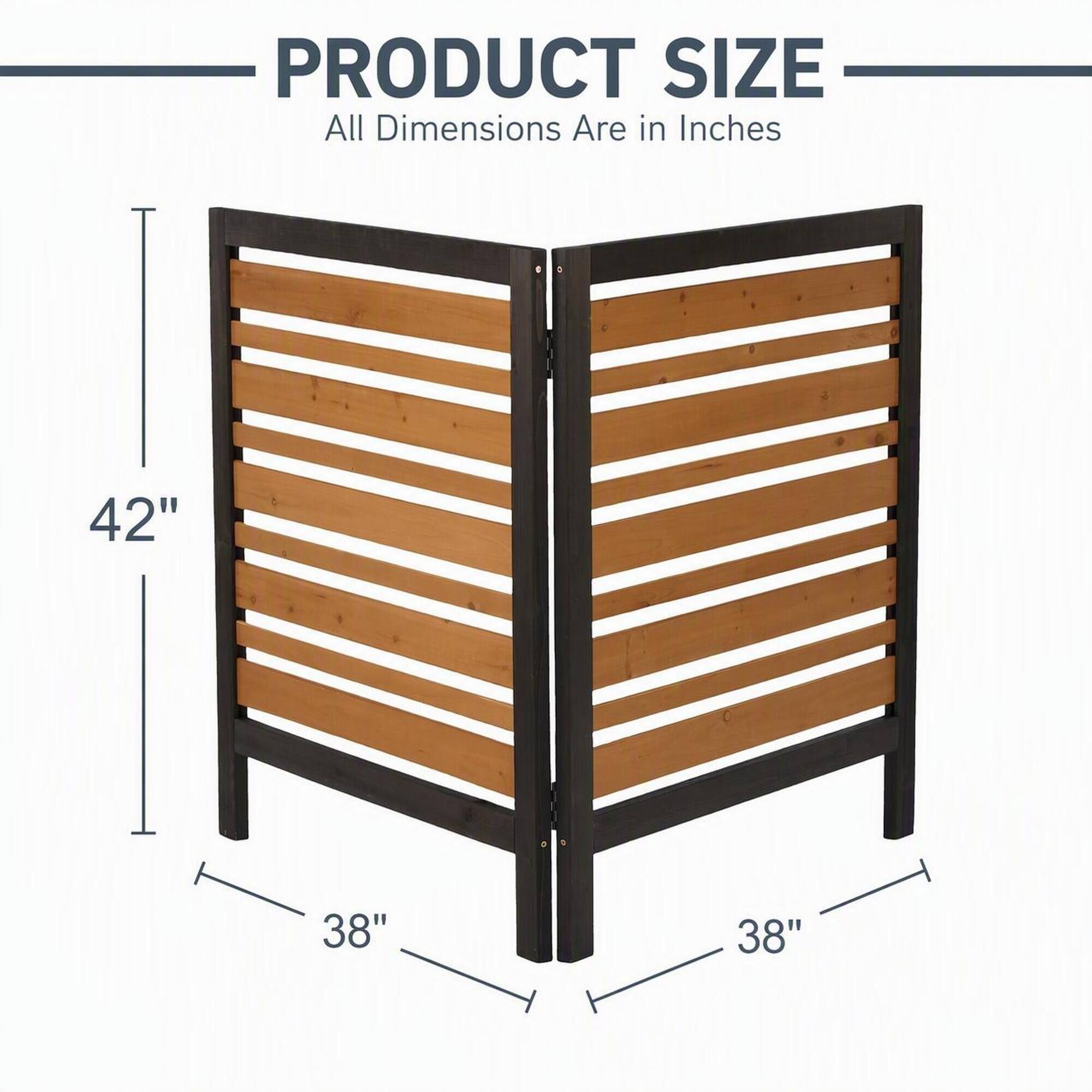 PRODUCT SIZE  
All Dimensions Are in Inches  
42"  
38"  
38"