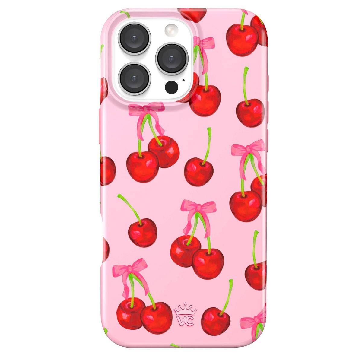 Front. VELVET CAVIAR - VELVET CAVIAR iPhone 16 Pro Max Case - Sweet Cherry - Sweet Cherry.