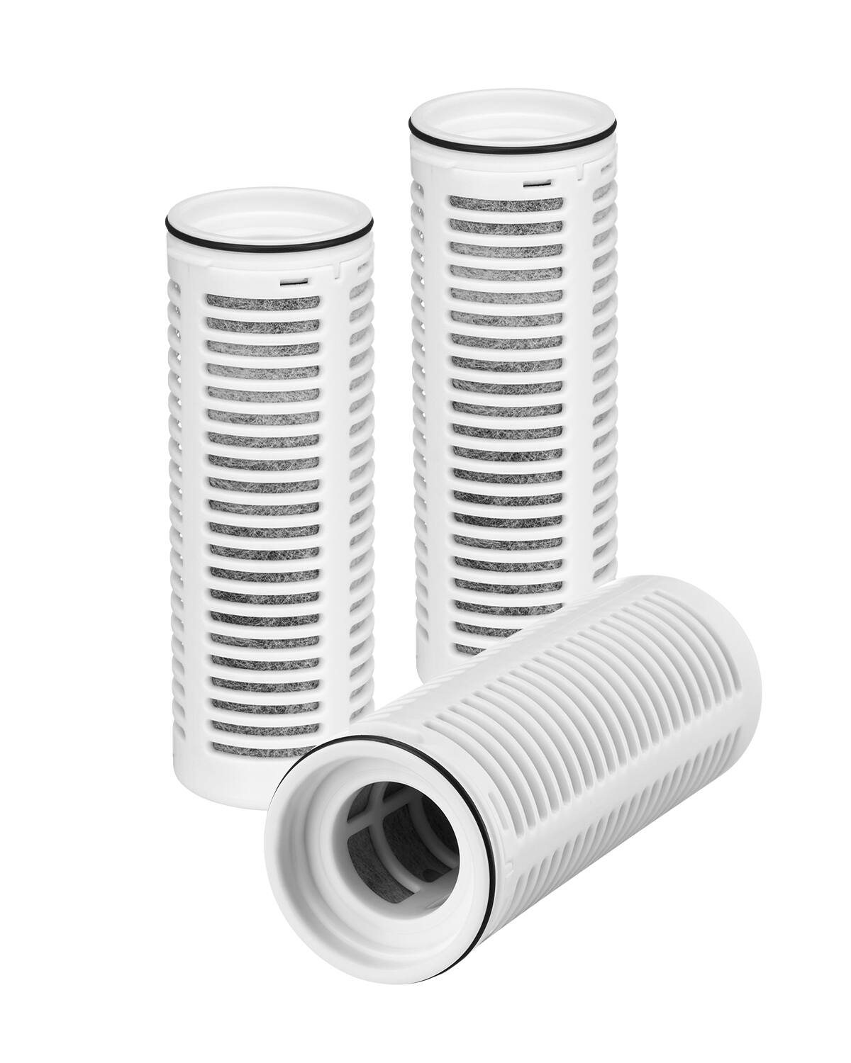 Front. VEVOR - Pitcher Water Filter Replacements, 3-pack Water Filters for Pitchers and Dispensers, No BPA,Last 3 Months or 211 Gallons - White.