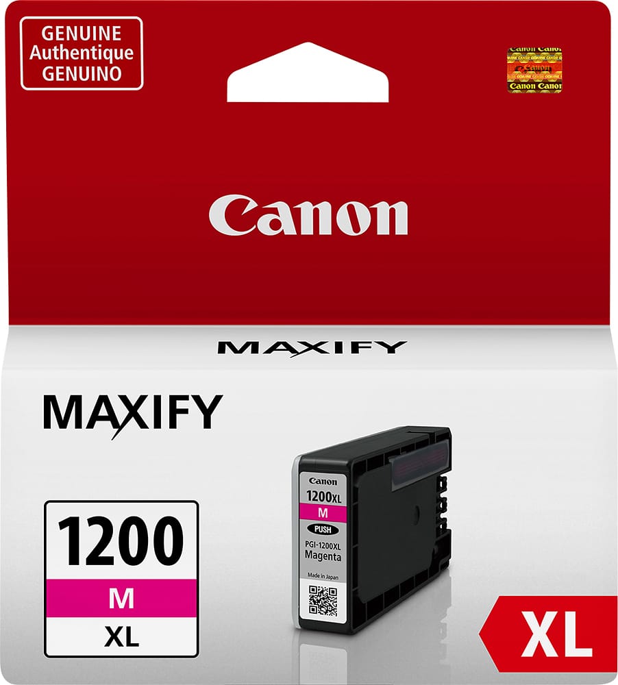 Front. Canon - PGI-1200 XL High-Yield Ink Cartridge - Magenta.