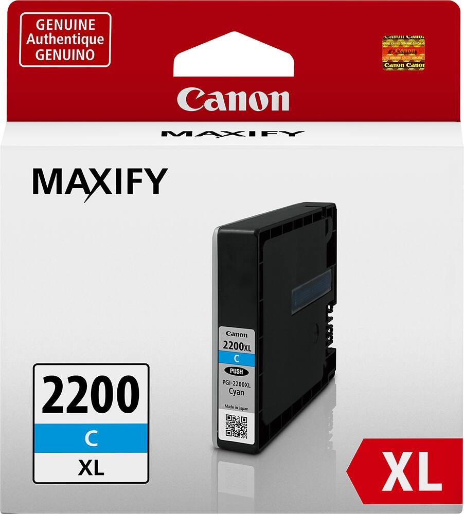Canon - PGI-2200 XL High-Yield Ink Cartridge - Cyan