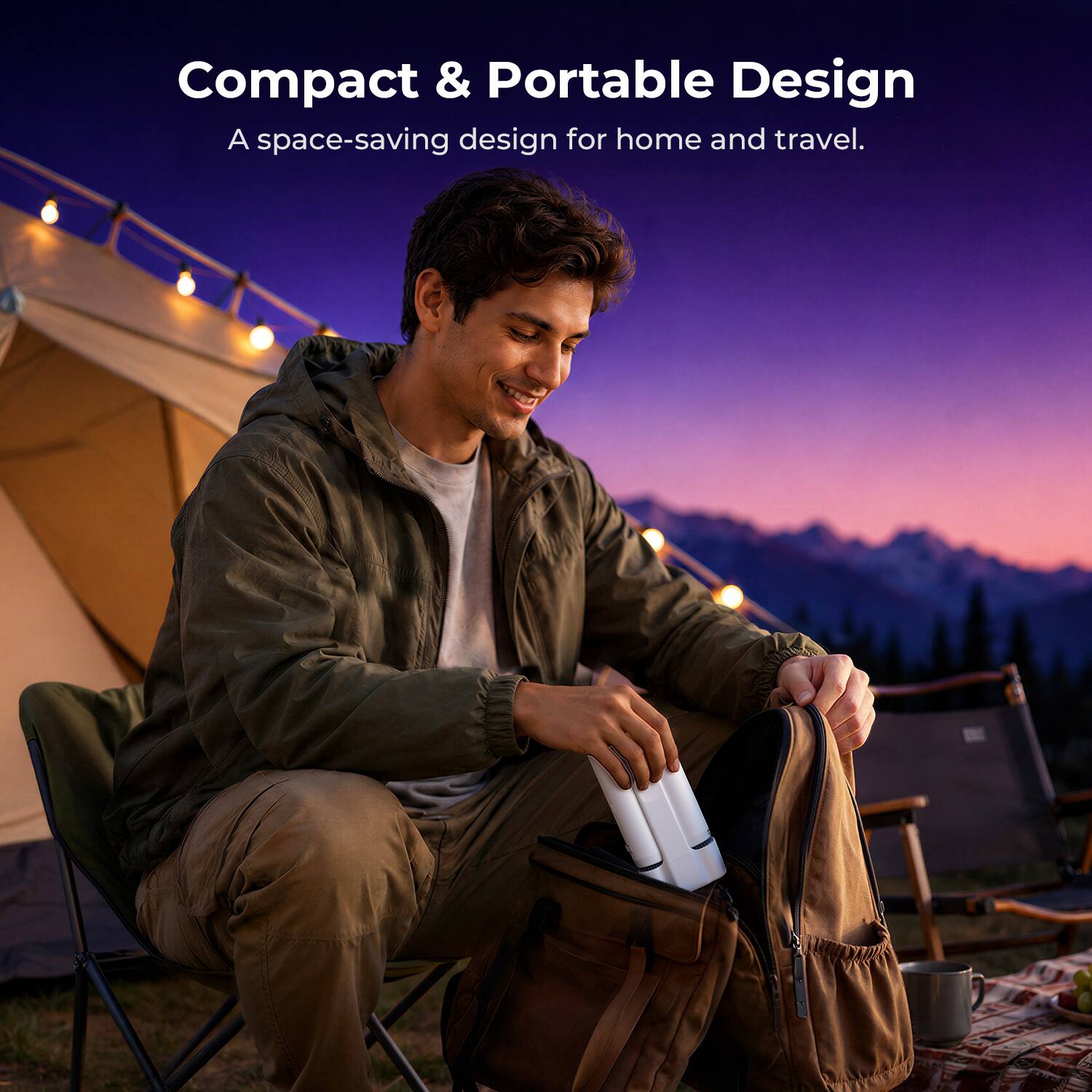 Compact & Portable Design  
A space-saving design for home and travel.