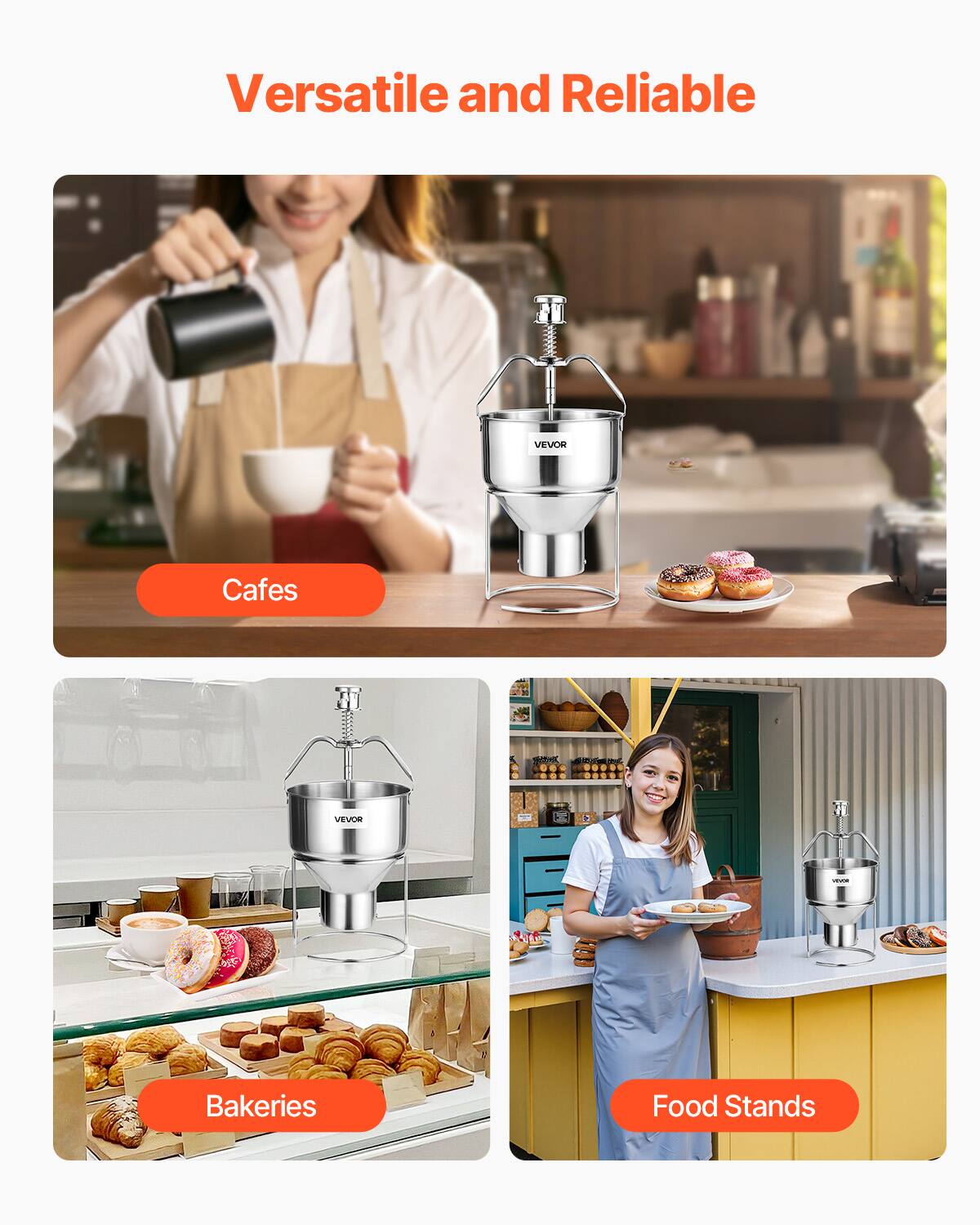 Versatile and Reliable

Cafes

Bakeries

Food Stands