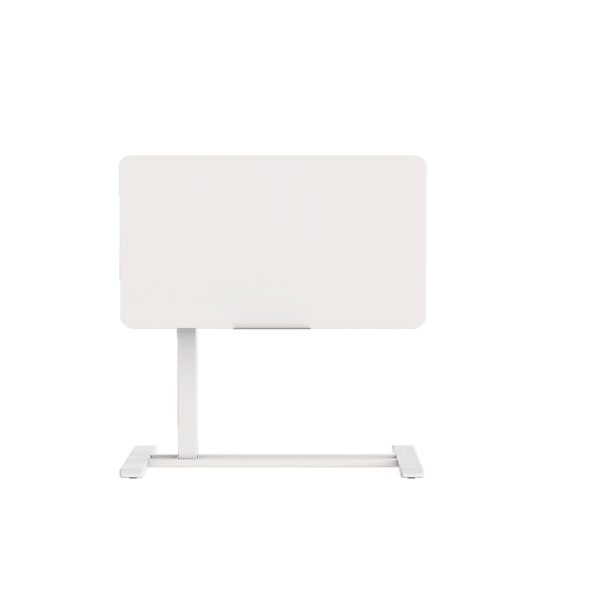 Left. FlexiSpot - 28 x 16 in H7 Pro Adjustable Height Side Table with Tilting Desktop, White - White.