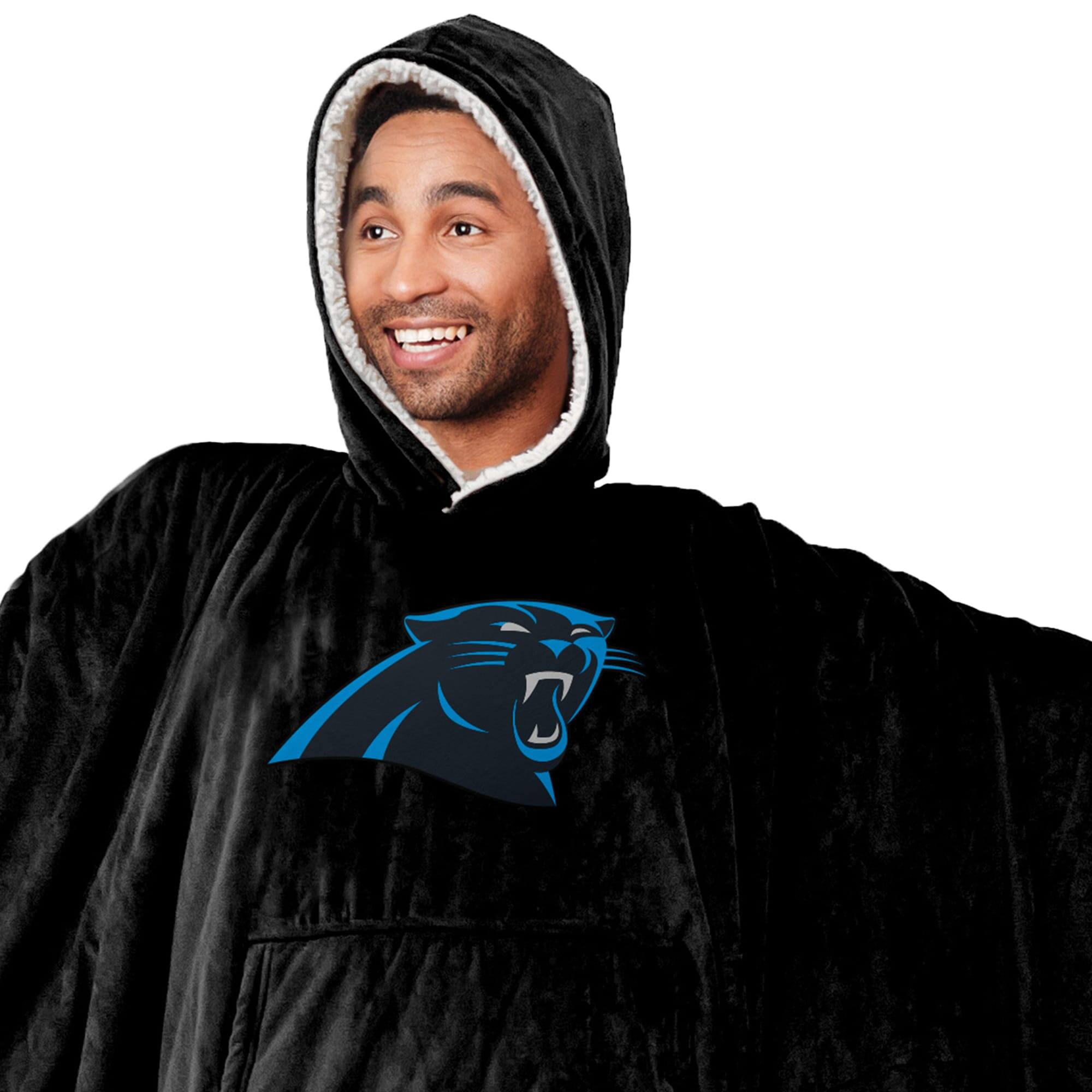 Alt View 1. Pegasus - Carolina Panthers 60- x 80- Team Color Hoodie Bloncho - Multicolor.